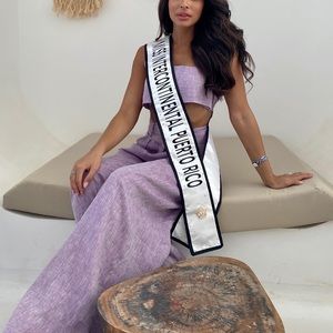 Mathew Bruch lilac purple pant set